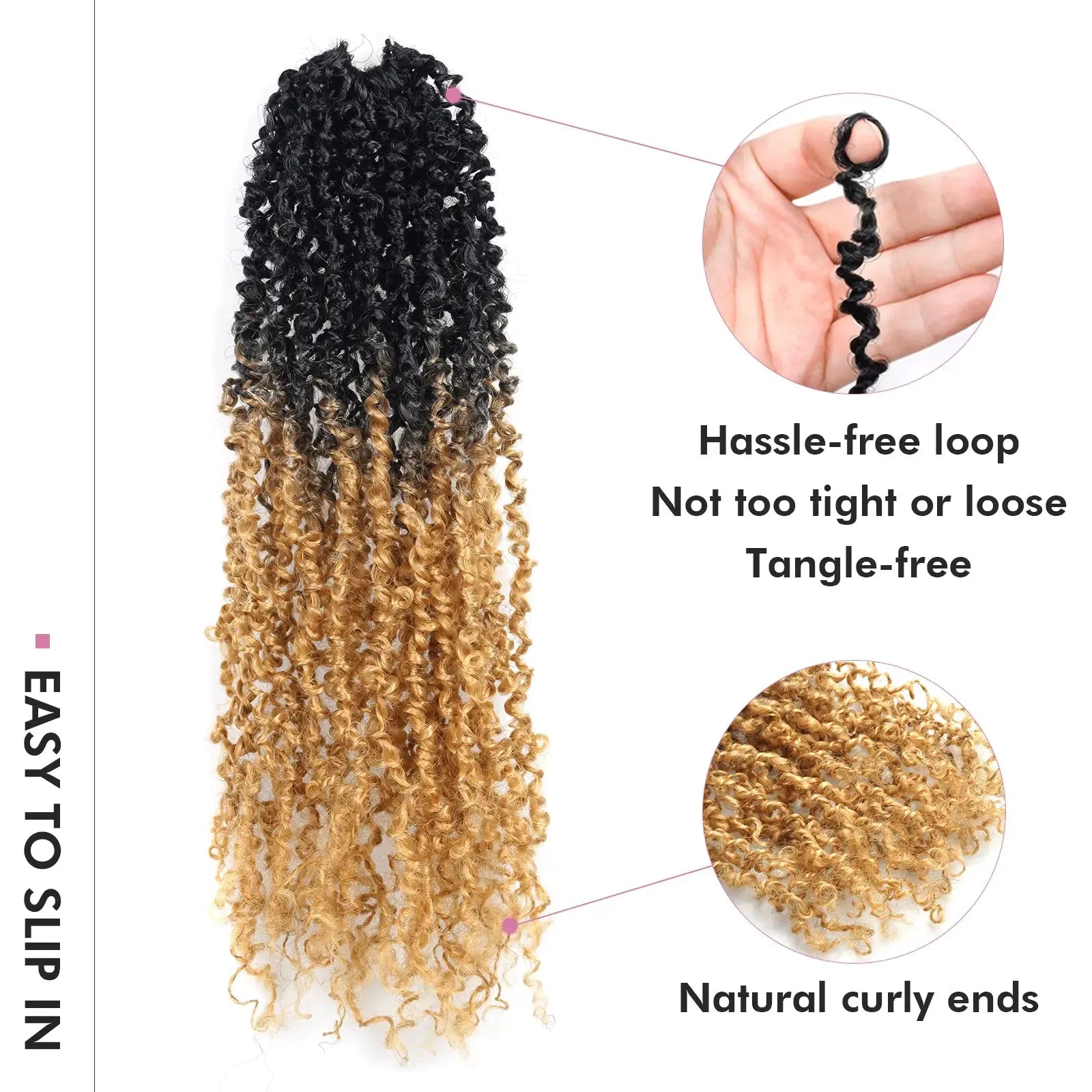 Toyotress Mini Yanky Twist Braiding Hair Short Passion Twist Crochet Braids Synthetic Hair Extensions